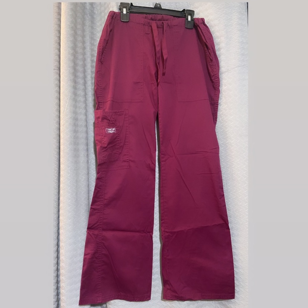 Cherokee Women's Drawstring Flare Scrub Pants